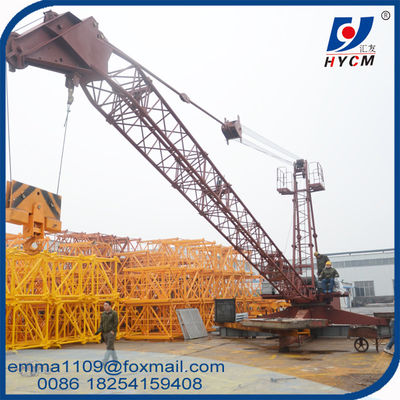 QD60 6 ton Derrick Luffing Crane 24m Boom 220V 60Hz 3 Phase dengan Transfermor
