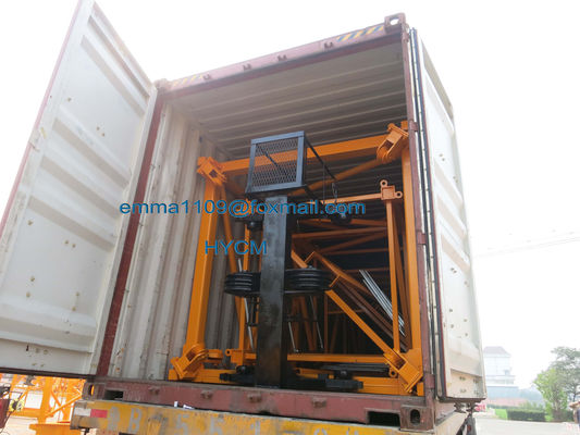 5 ton QTZ63 Hammerhead Tower Crane Bangunan Crane Menara Teleskop