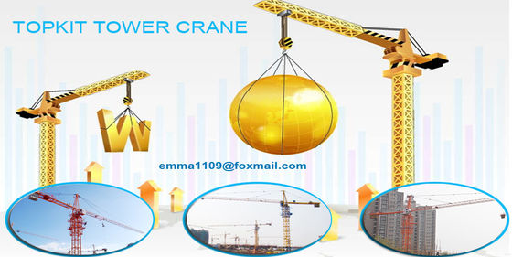 Eksternal Mendaki Konstruksi Crane Menara QTZ 50 50m Boom Spesifikasi