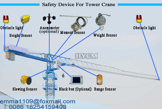 Crane Menara Flat Top QTZ63 ((5210) Jenis Hydraulic Telescopic Climbing