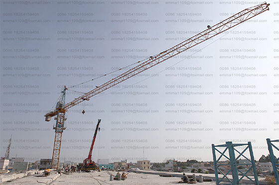 QTZ100 Kran Menara Crane TC6013 6tons Konstruksi Kota Crane Stand Gratis di Rusia