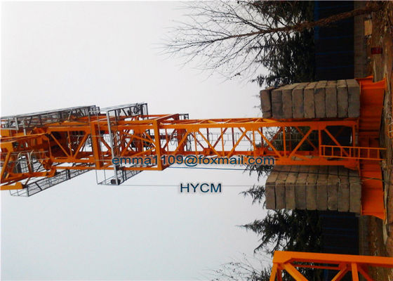 Proyek QTD160-5030 Luffing Jib Tower Crane 12t Max Load dan 3.0t Tip Load