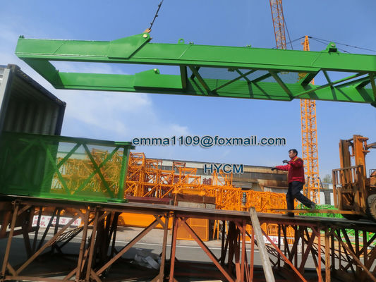 qtz125 Tower Crane Hammerhead tipe 10ton 6018 60m Dengan kabin