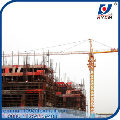 10ton QTZ160 Tower Crane Kuota Cina TC6024 Model 60m Boom Besar