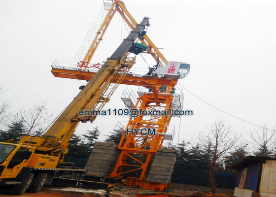 16t Bangunan Luffing Tower Crane D6029 Model 60M Besar Jib 2.9t End Load