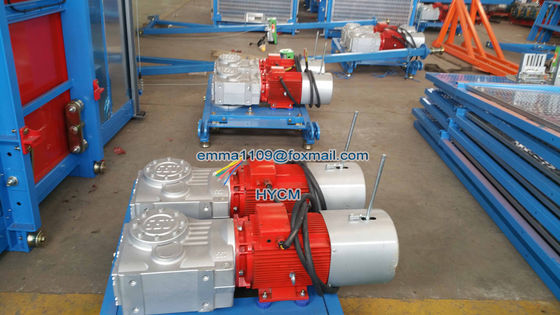 Mekanisme Penggerak Motor 2*13KW untuk Lift Konstruksi suku cadang dengan bingkai