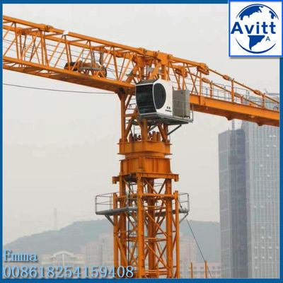 12 ton QTZ250 PT7025 Topless Tower Crane 70 meter Boom Horizontal 50m Freeheight