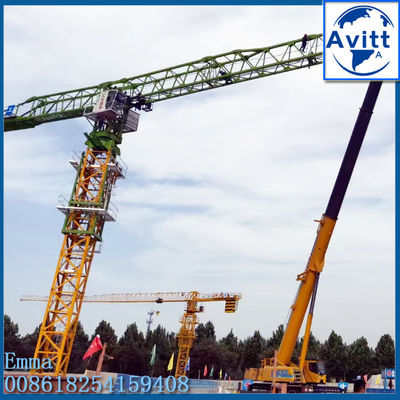 Top kepala Konstruksi Crane Tower PT5010 Grue A Tour di Aljazair