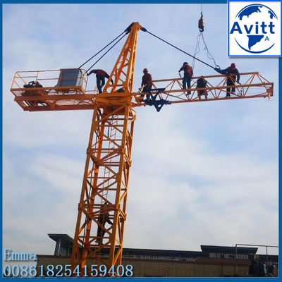 qtz5008 4t Hydraulic Telescopic Tower Crane Pekerjaan Keamanan Sertifikasi CE