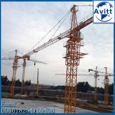TC5612 Electric Tower Crane 56m Jib 1.2t beban Tipe tetap Biaya