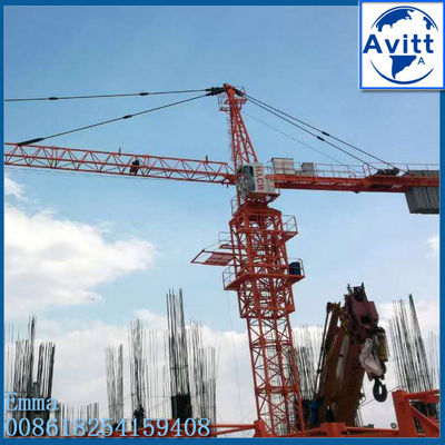 TC5513 Alibaba The Tower Crane 55 Meter Boom 8t Max. Kapasitas beban