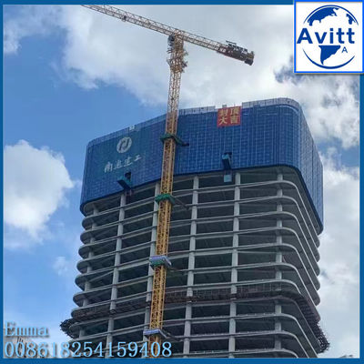 4t QTZ50(PT5010) Crane Menara Atas Datar Untuk Konstruksi Real Estate