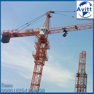 QTZ63 TC5013 Topkit Tower Crane 5t Max Load 50 Mts Pekerjaan Untuk Ketinggian Bangunan 40m