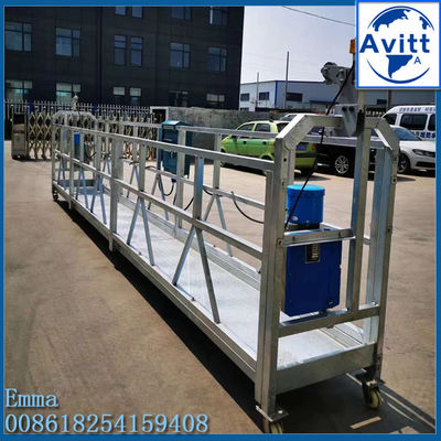 500kg 5m Platform kerja yang digantung Power Motor Hoister Climbing Work Cradle Facade Lift