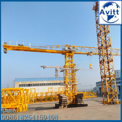 QTZ63 PT5013 Topless Tower Crane Tinggi berdiri bebas 30m dengan 1,6*2,5M Split Type Mast