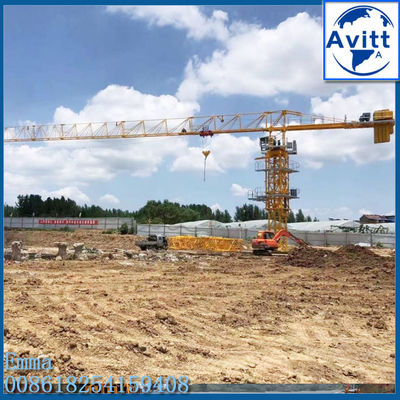 60m Trolley Boom Crane Tower 8t L46 Mast Section Kurang Kontainer Lebih Murah Biaya
