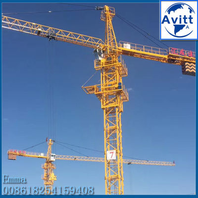 Qtz63 5510 Topkit Tower Crane Spesifikasi 55M Jangka Jib Kerja 6ton Beban