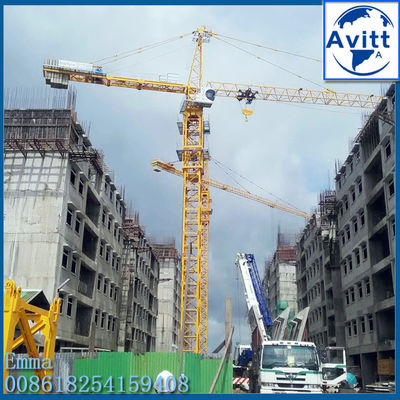 10 ton topkit menara crane QTZ125 6018 2*3M L68 Pot Mast Bagian Simpan Kontainer Biaya