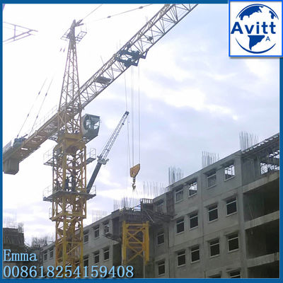 Kapasitas Beban Maksimal 12t Topkit Tower Crane 60mts Working Boom TC6024
