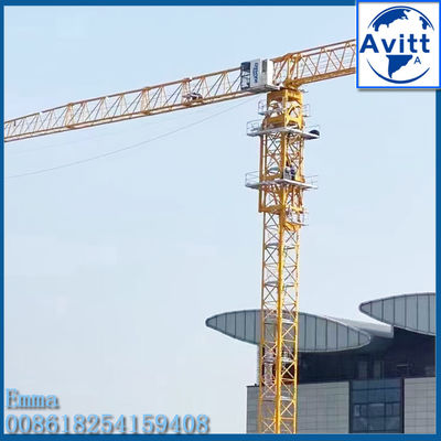 PT6015 QTZ125 Tower Crane Atas Datar 10T Beban 60M Boom