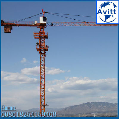 QTZ63 Hammerhead Tower Crane TC5013 Beban 5T Tinggi Bebas 35.5m Bagian Tiang S24